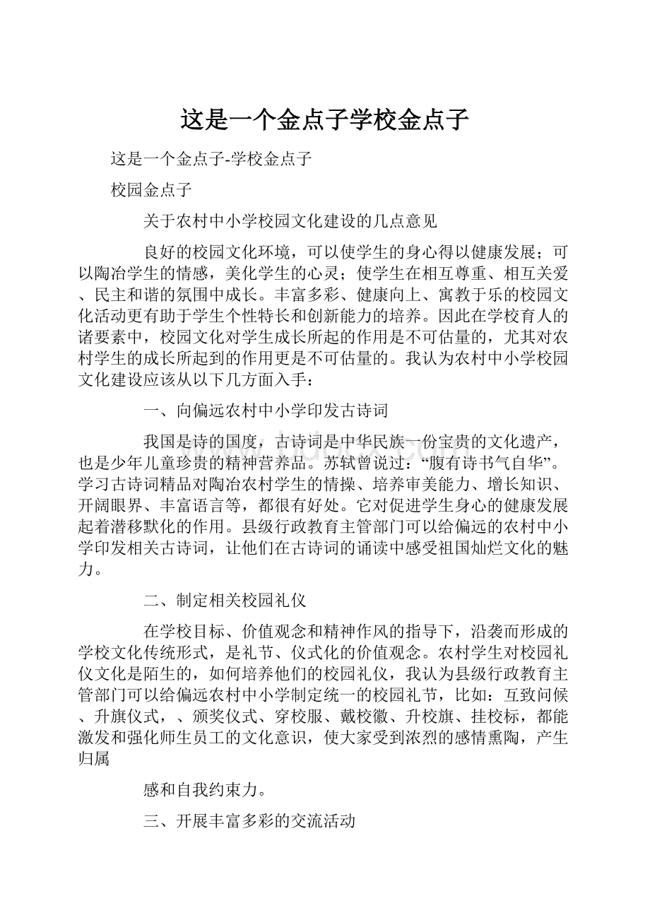 这是一个金点子学校金点子.docx