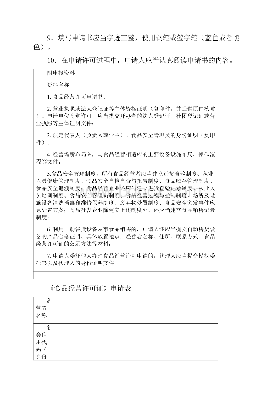 版四川省食品经营许可申请表资料.docx_第2页