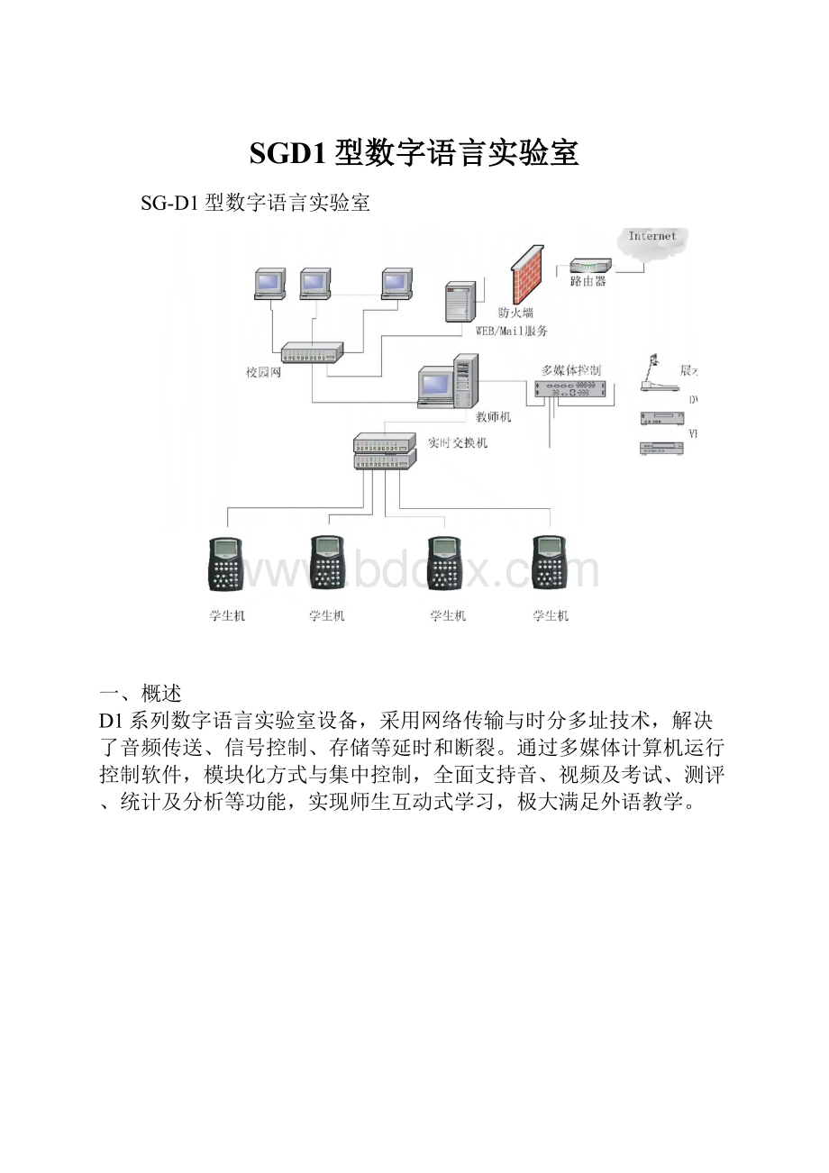 SGD1型数字语言实验室.docx