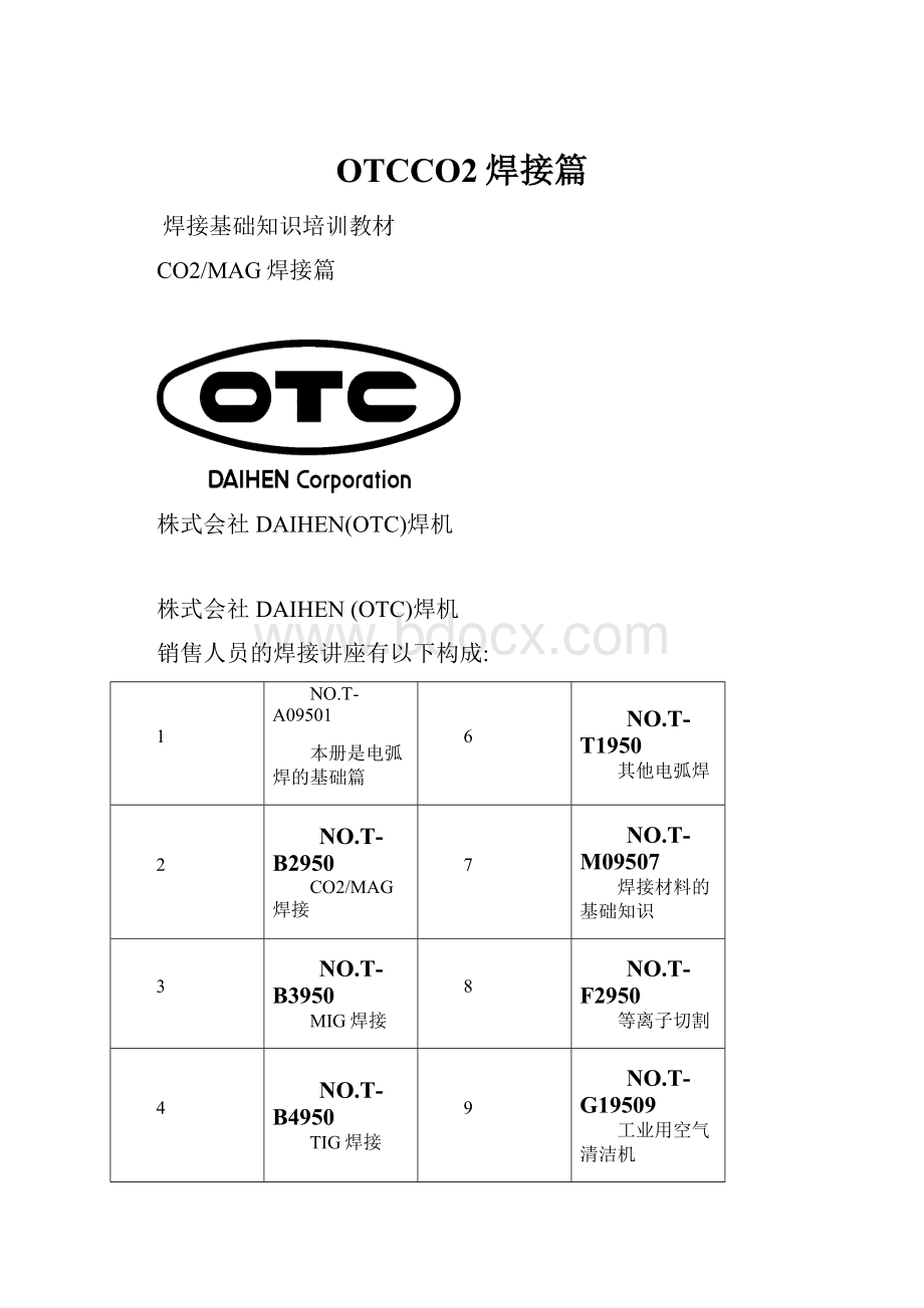 OTCCO2焊接篇.docx