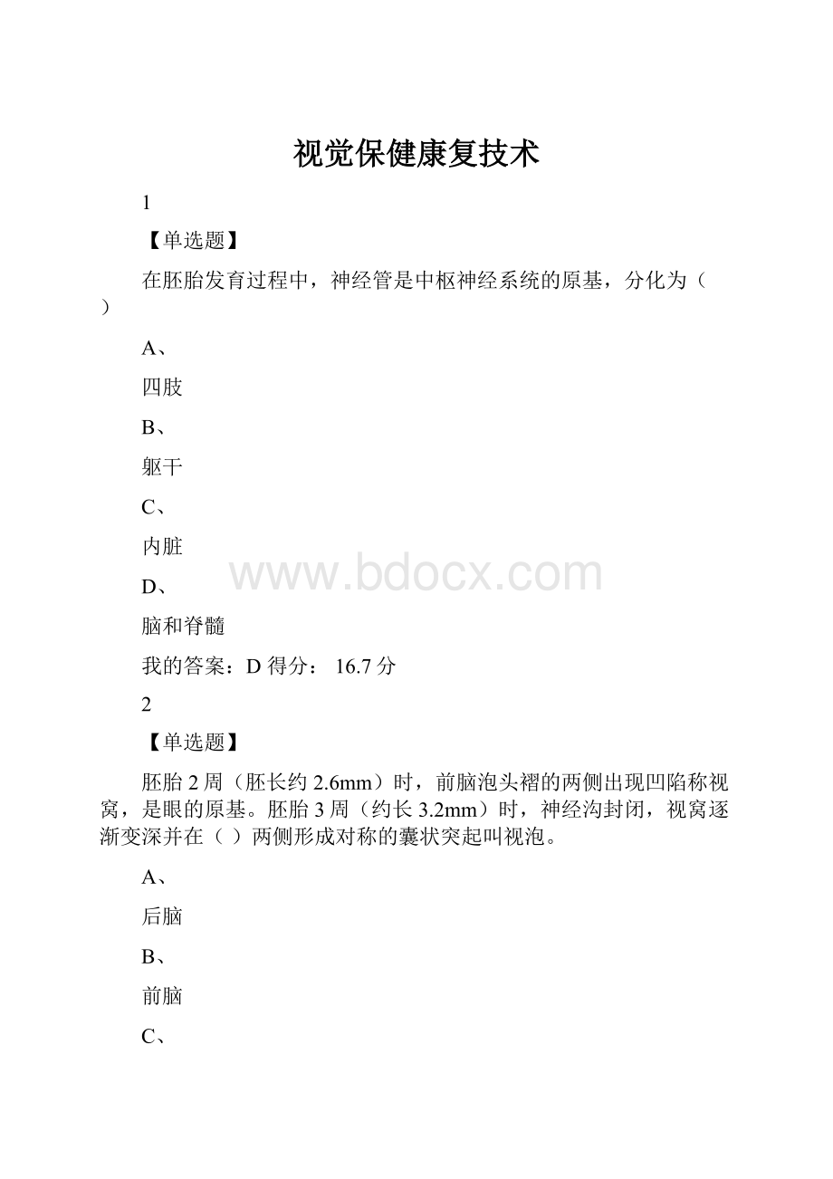 视觉保健康复技术.docx_第1页