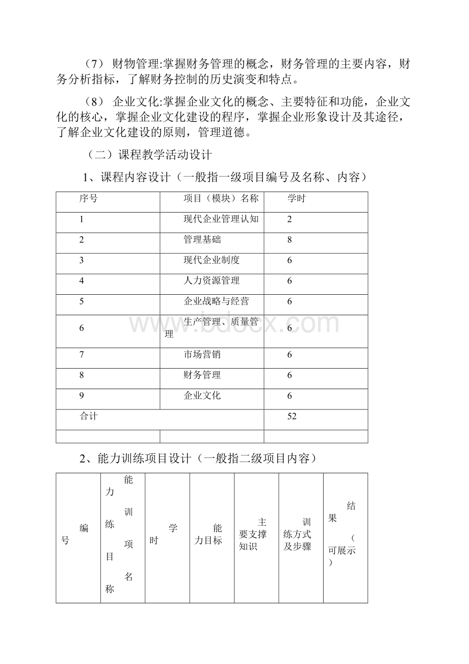 现代企业管理课程标准.docx_第3页