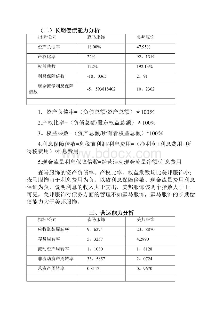 财务管理课程作业森马服饰财务报表分析完整.docx_第3页