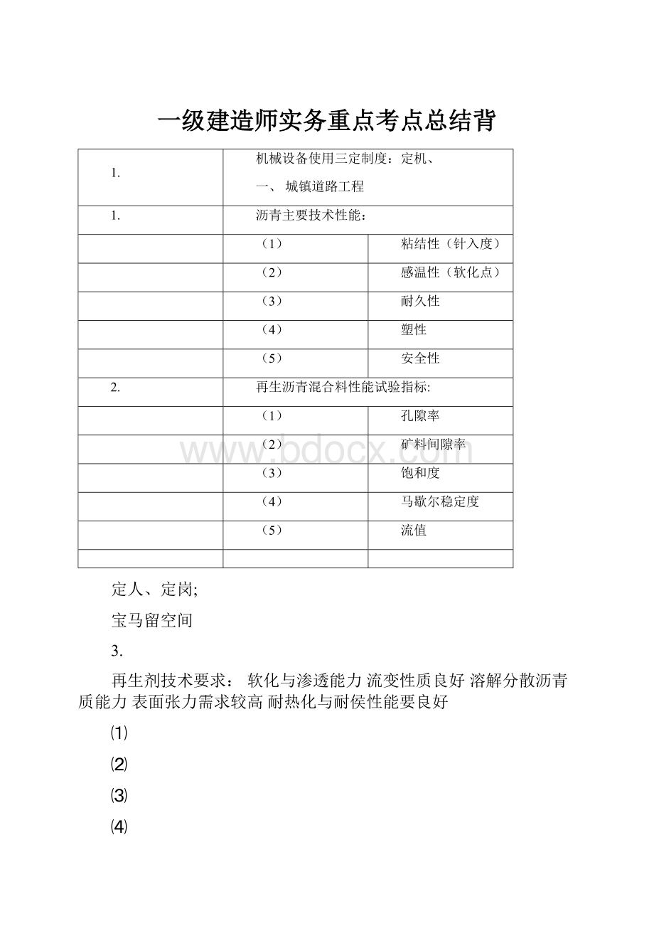 一级建造师实务重点考点总结背.docx