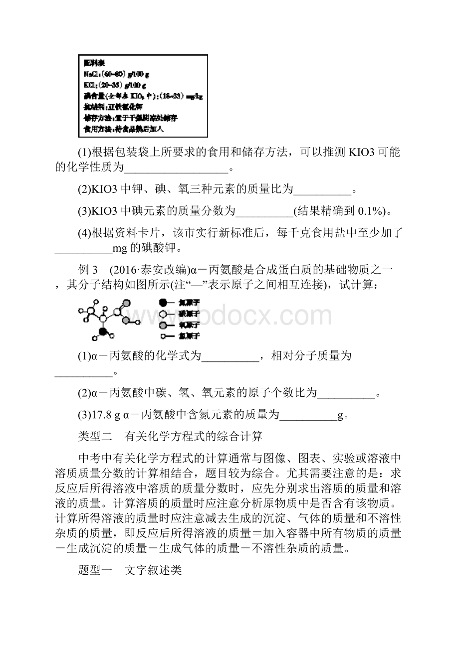 精编广东中考化学专题突破专题五化学计算讲义.docx_第2页