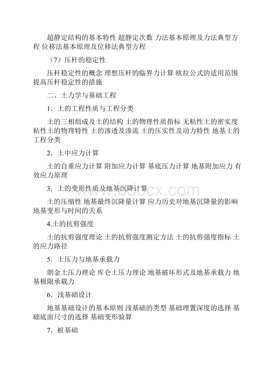 土建工程专业技术资格考试建工程专业考试大纲湖南住房和城乡.docx_第3页