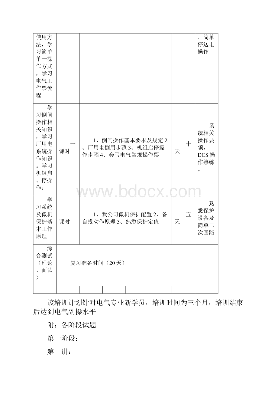 电气培训计划新员工含资料.docx_第3页