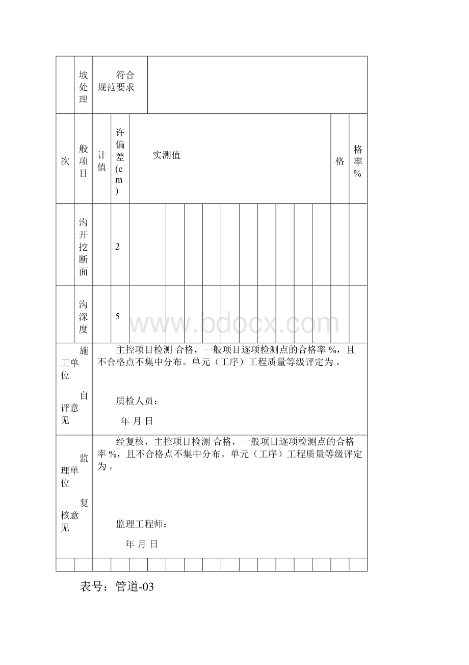 管道施工质量检验评定表.docx_第3页