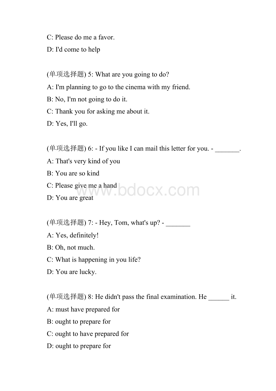 电子科大18春大学英语1本科在线作业2.docx_第2页