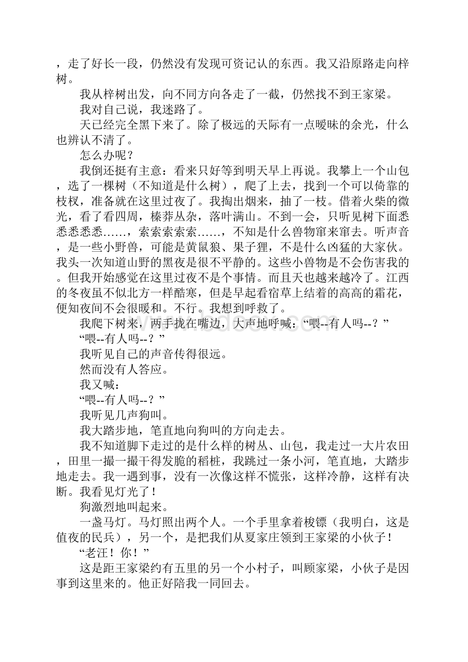 高三语文一轮复习精选训练专题33小说类文本阅读附详析.docx_第3页