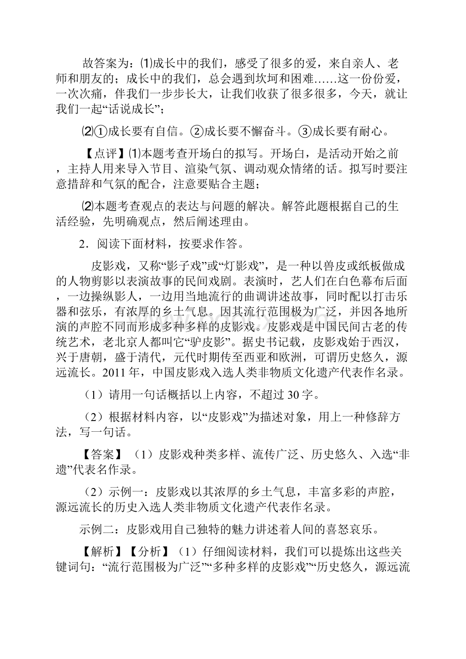 部编版中考语文专题复习 语言运用含答案1001.docx_第2页