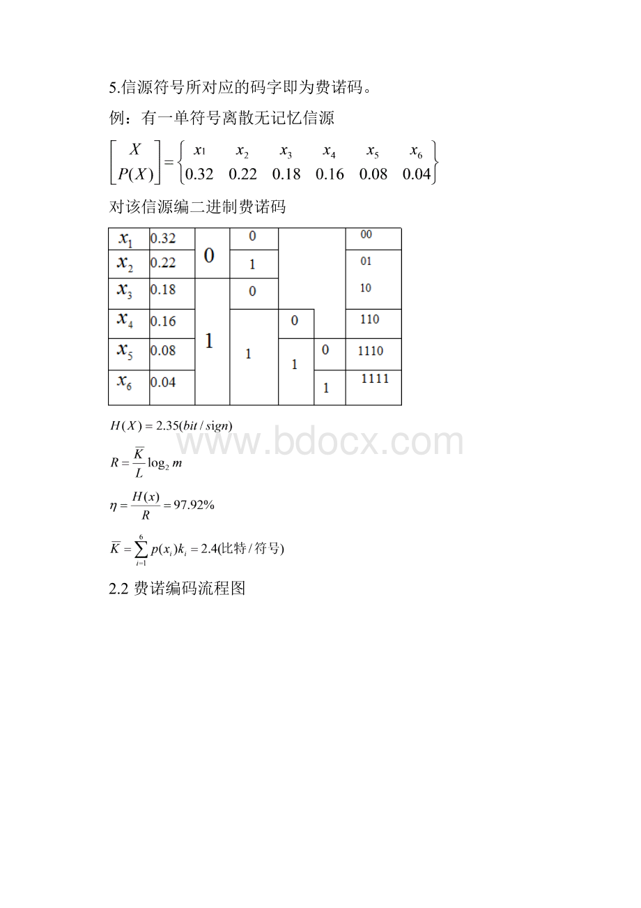 信息论编码实验报告 费诺编码附源代码.docx_第3页