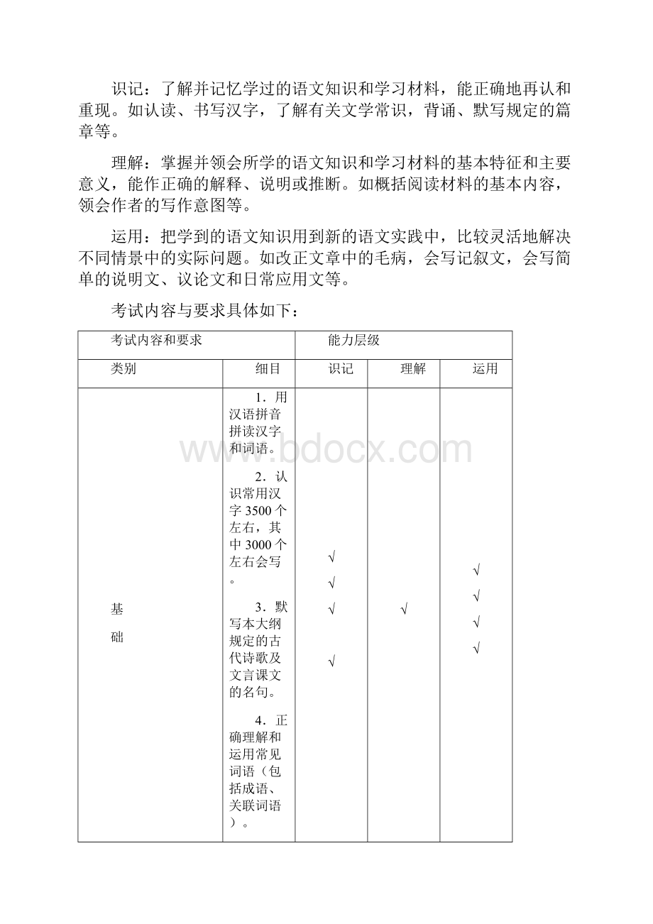 广东省初中语文毕业生学业考试大纲.docx_第2页