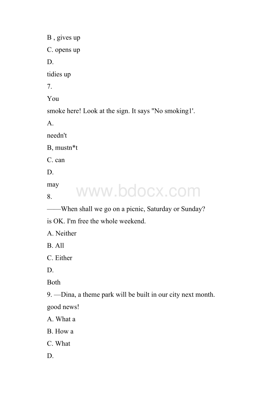 江苏省淮安市中考英语试题含答案解析.docx_第3页