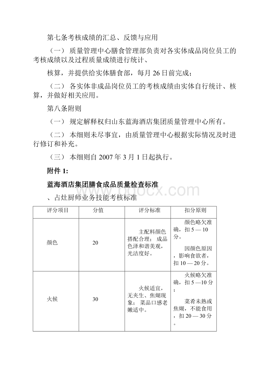 蓝海酒店集团膳食质量考核办法新修订.docx_第3页