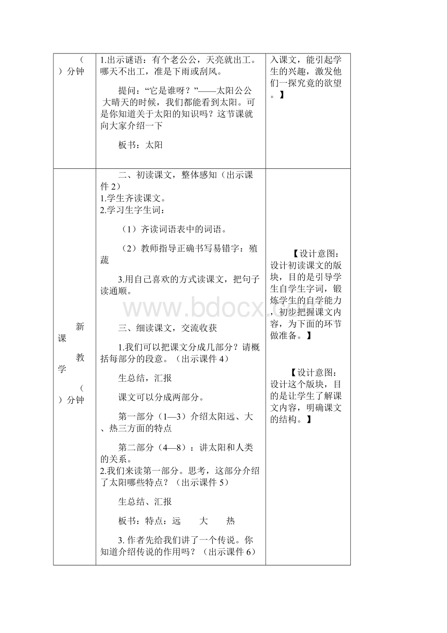 上学期部编人教版语文五年级上册 太阳 教案.docx_第2页