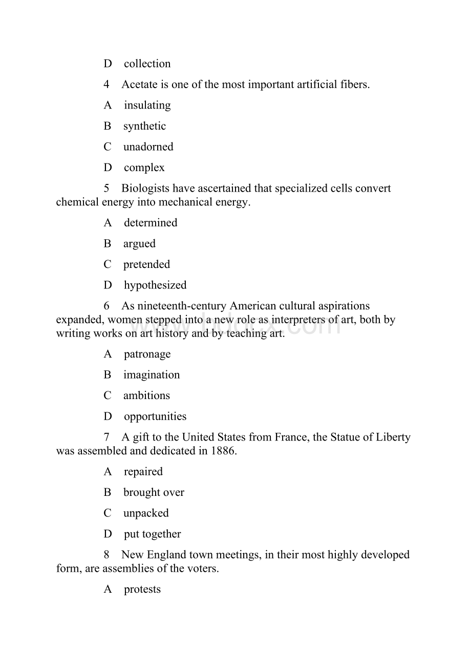 职称英语考试 理工类A级 考前最后两套题之一 精品.docx_第2页