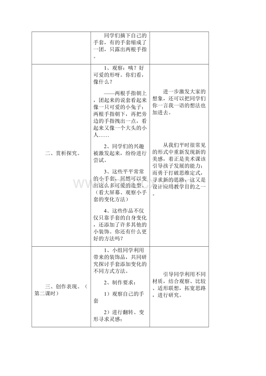 人美小学美术二上《第16课 会变的小手套》word教案 5.docx_第2页