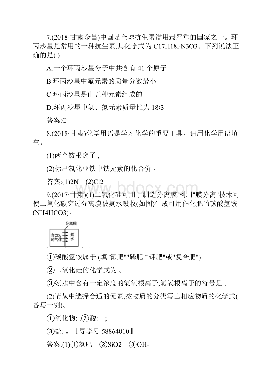 全课标通用中考化学化学式与化合价.docx_第3页