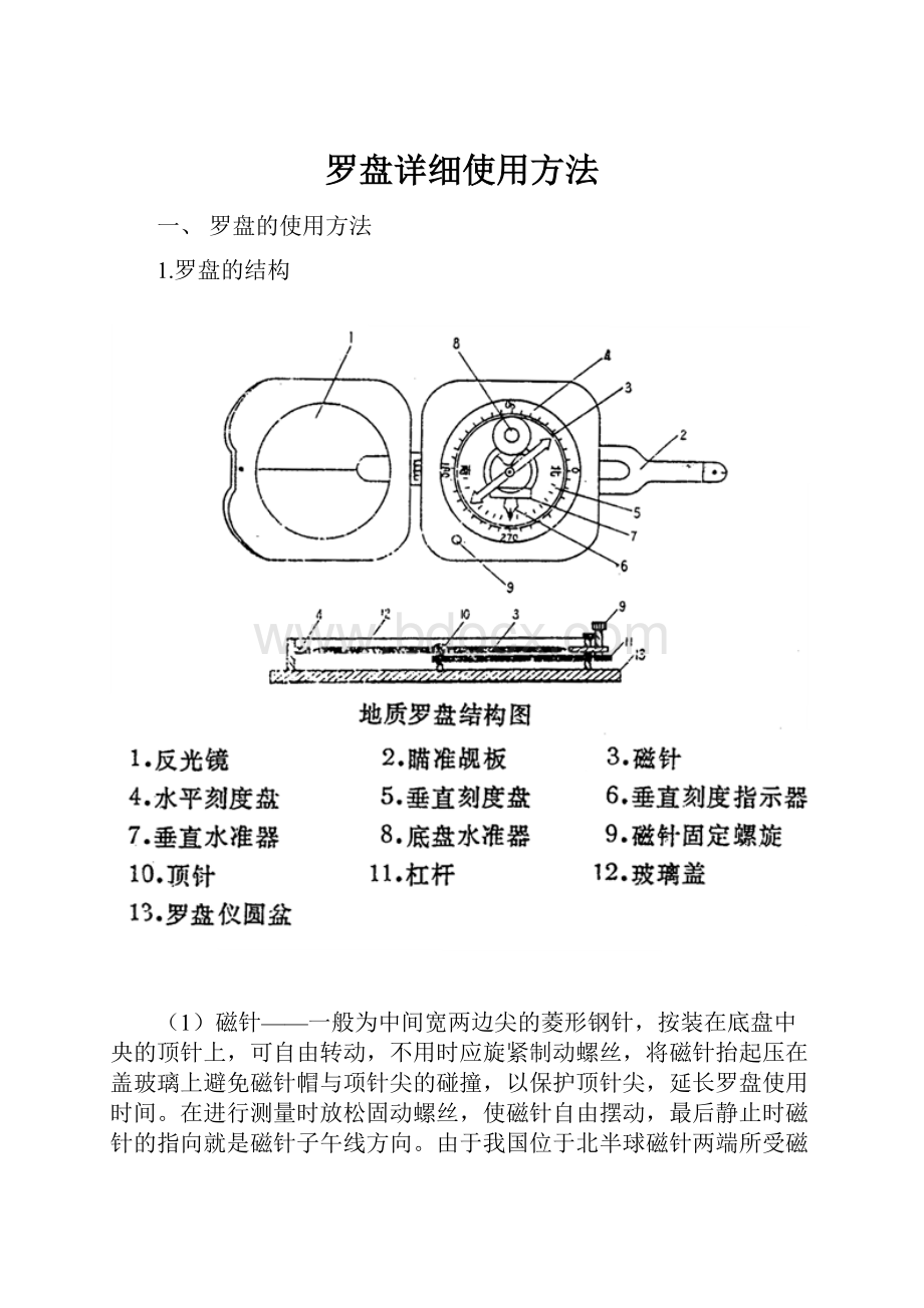 罗盘详细使用方法.docx_第1页