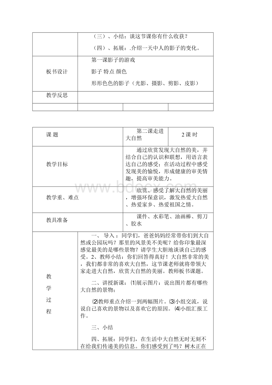 部编人教版小学一年级下册美术全册教案.docx_第2页