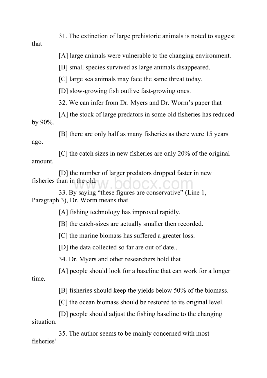 英语真题阅读理解试题及解析.docx_第2页