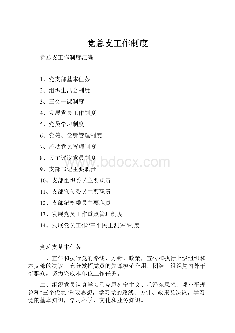 党总支工作制度.docx_第1页