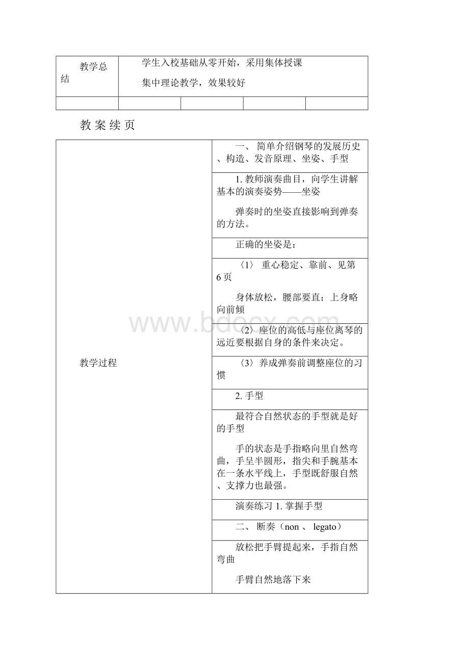 钢琴课教案.docx_第2页