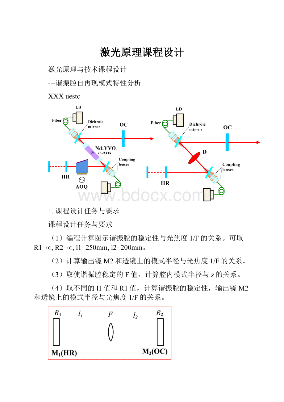 激光原理课程设计.docx_第1页