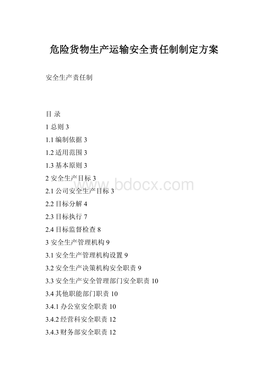 危险货物生产运输安全责任制制定方案.docx