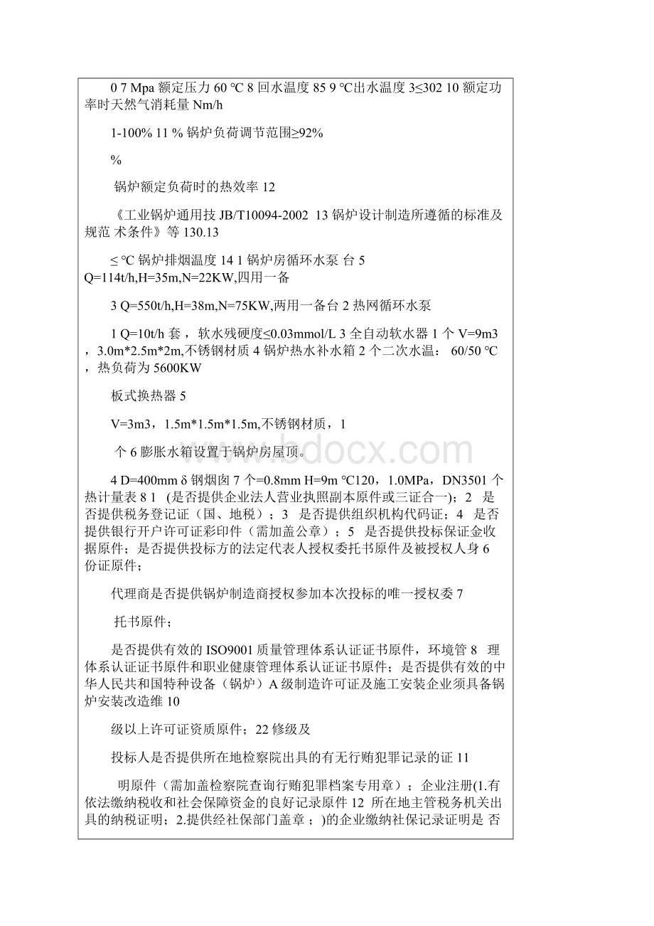 燃气锅炉招标文件范本.docx_第2页