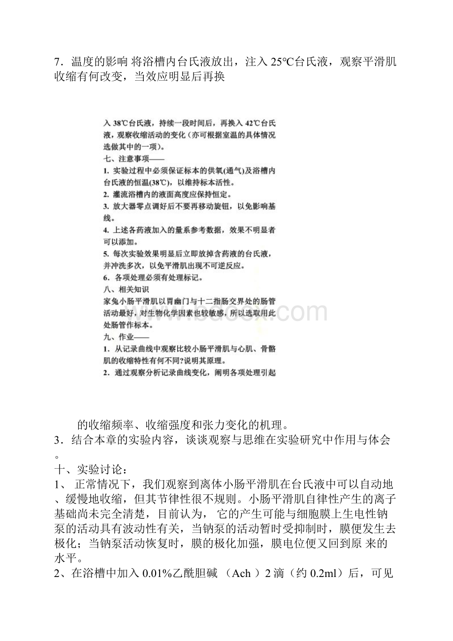 生理实验小肠平滑肌生理特性的观察与分析.docx_第3页