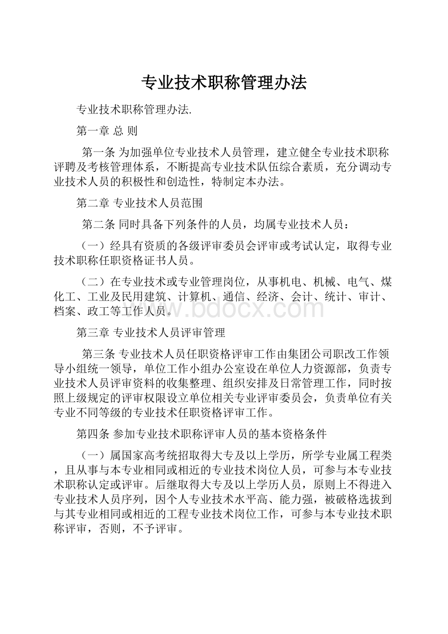 专业技术职称管理办法.docx