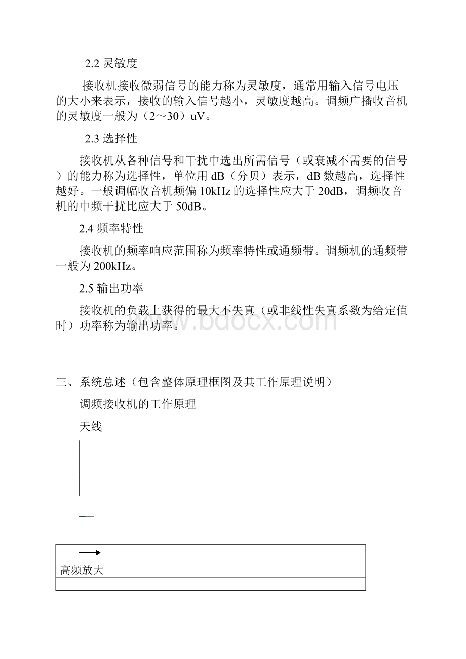 调频接收整机电路课程设计.docx_第2页