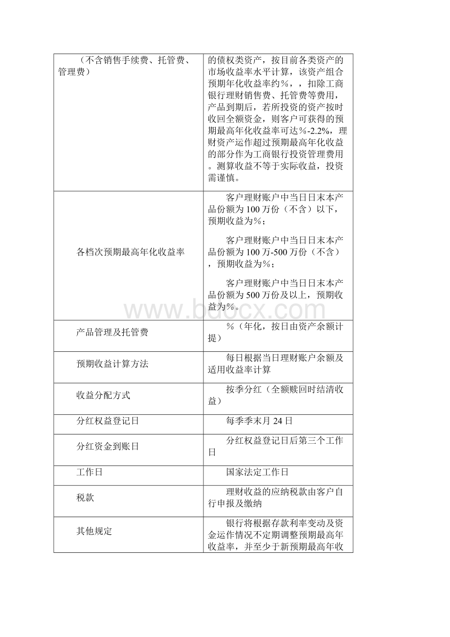 工商银行理财产品灵通快线天天计息LT0801.docx_第3页