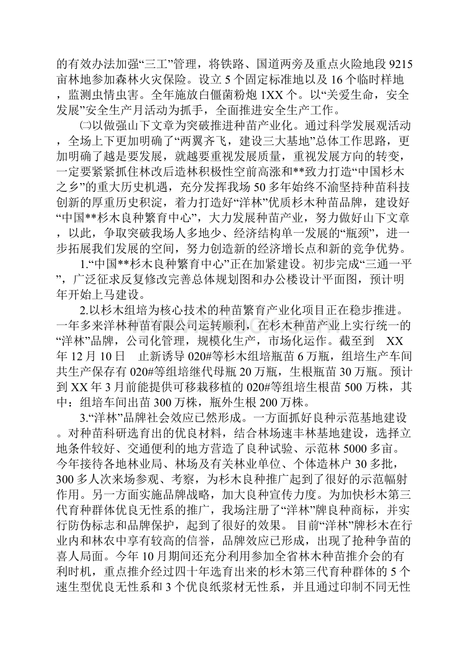 XX年度国有林场工作总结.docx_第3页