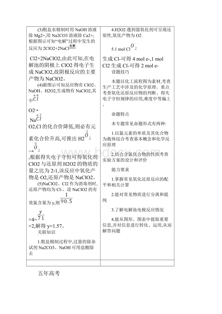 A版部编版版高考化学总复习 专题十六 卤族元素及其重要化合物学案.docx_第3页