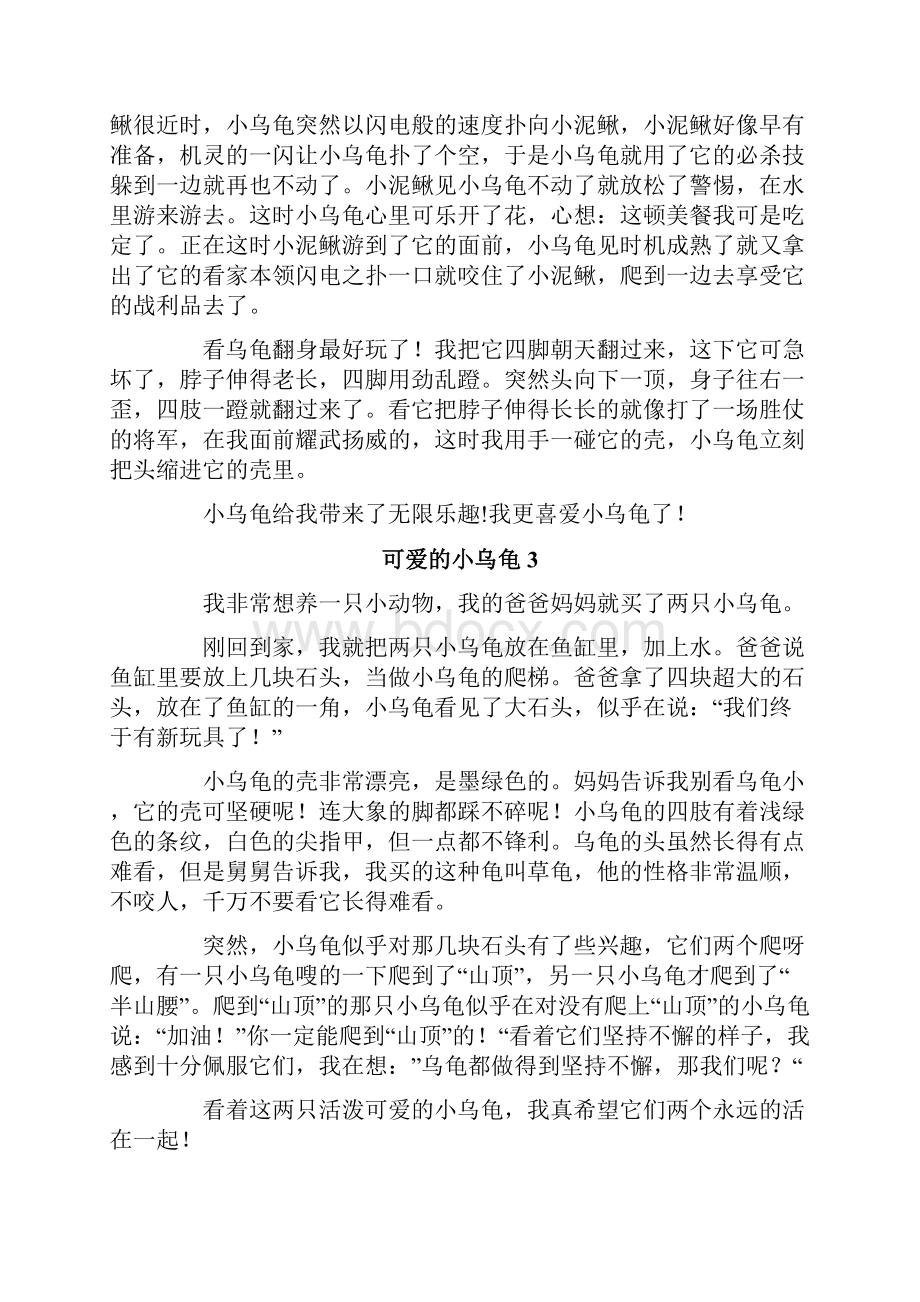 可爱的小乌龟.docx_第2页