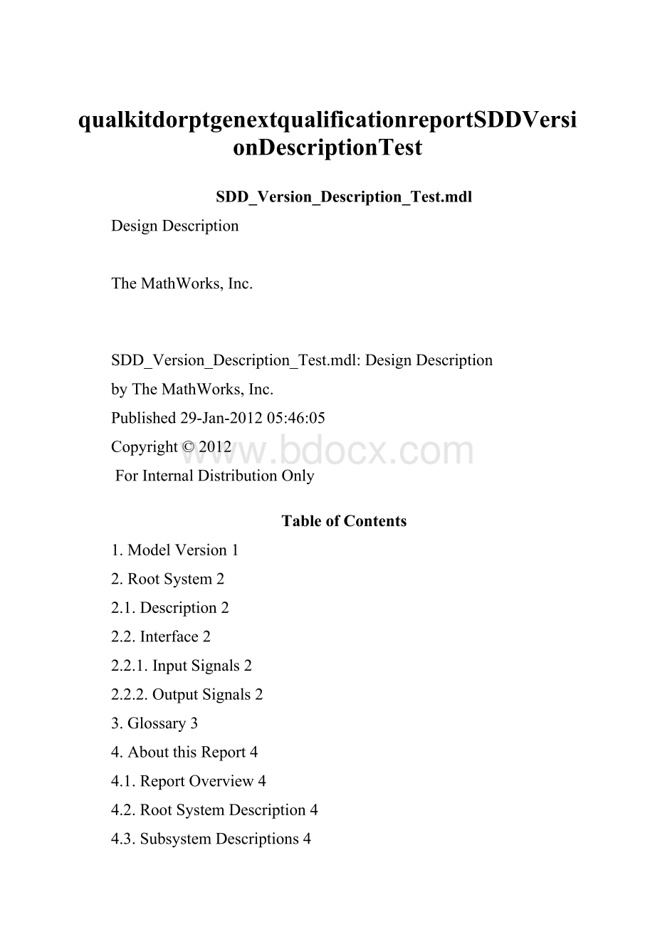 qualkitdorptgenextqualificationreportSDDVersionDescriptionTest.docx