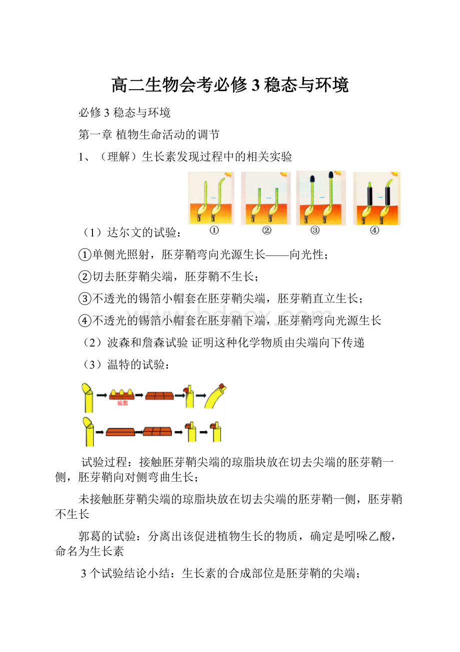 高二生物会考必修3稳态与环境.docx_第1页