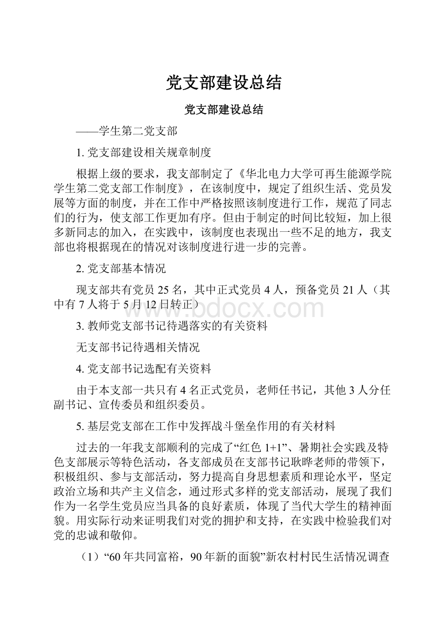 党支部建设总结.docx