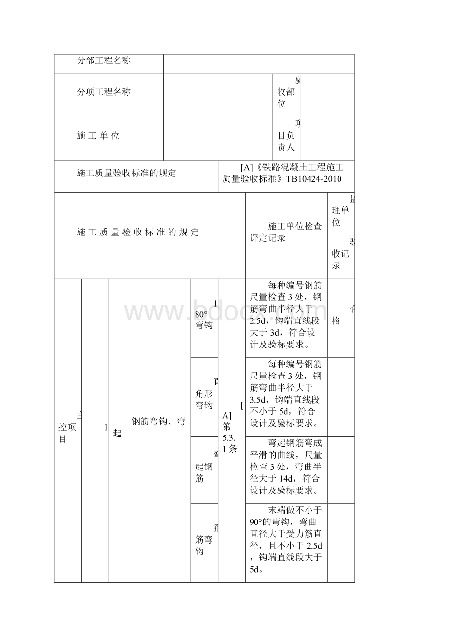 XX铁路连续梁钢筋混凝土工程检验批模板资料.docx_第3页