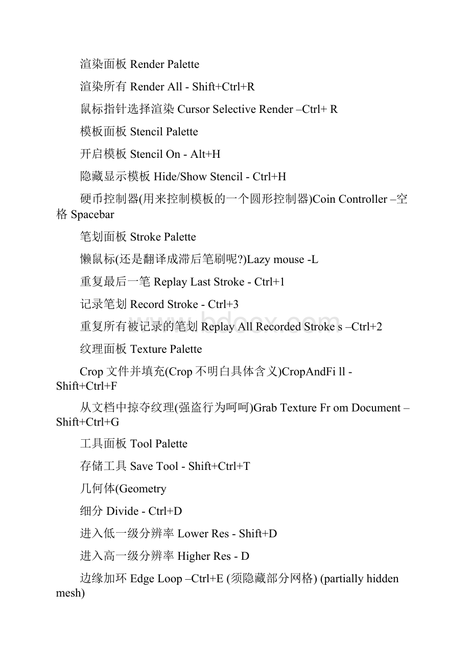 zbrush的快捷键.docx_第3页