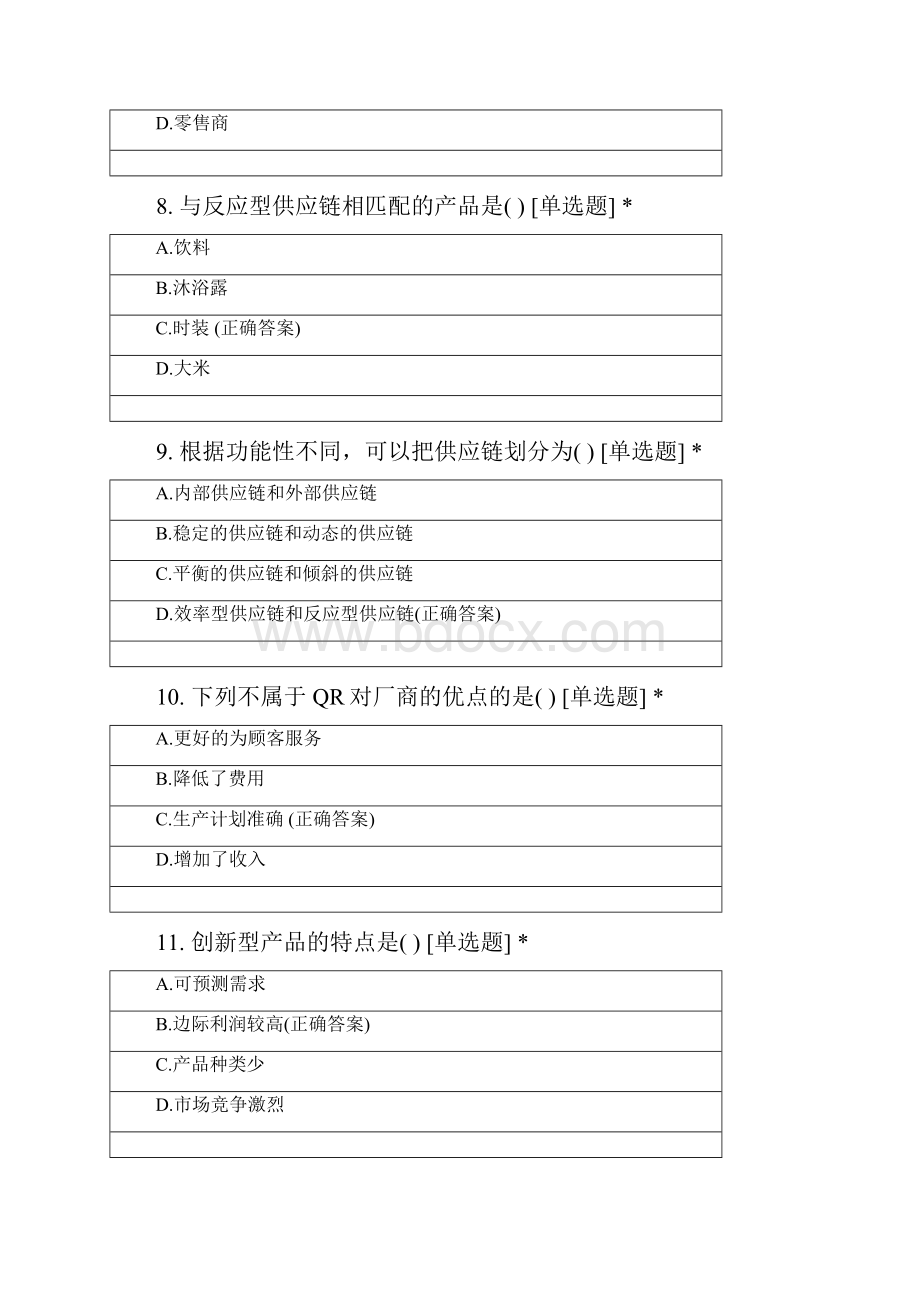 辽宁农业职业技术学院物流管理专业学年第一学期认识供应链管理.docx_第3页