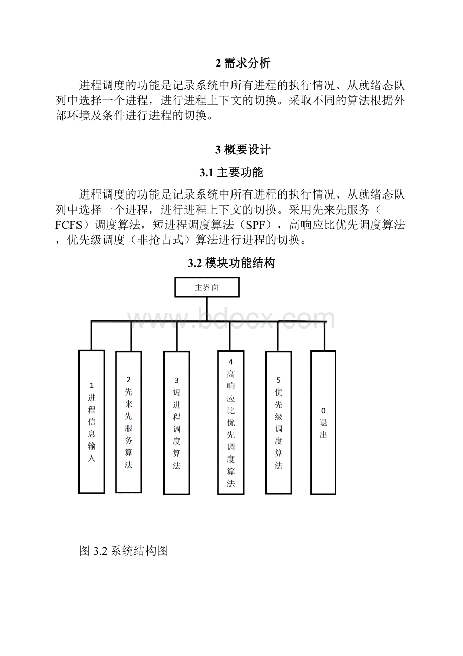 操作系统课程设计报告进程调度.docx_第2页