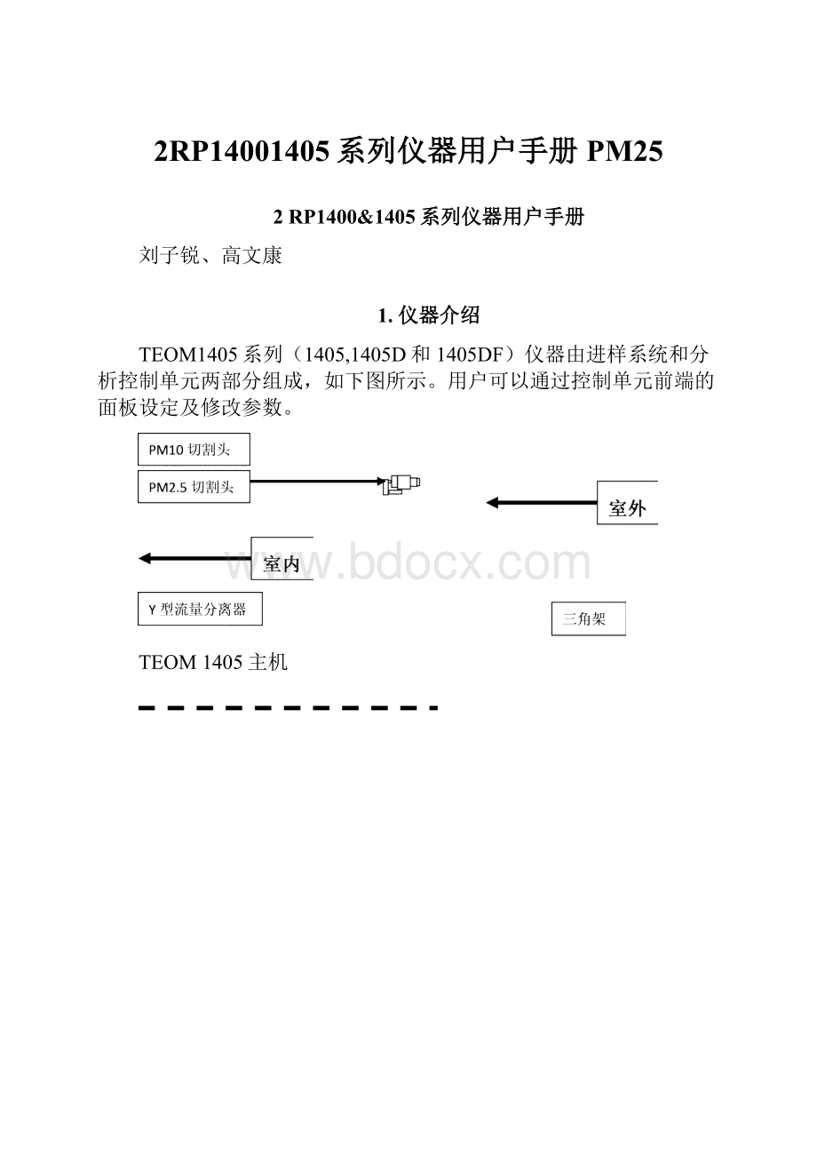 2RP14001405系列仪器用户手册PM25.docx