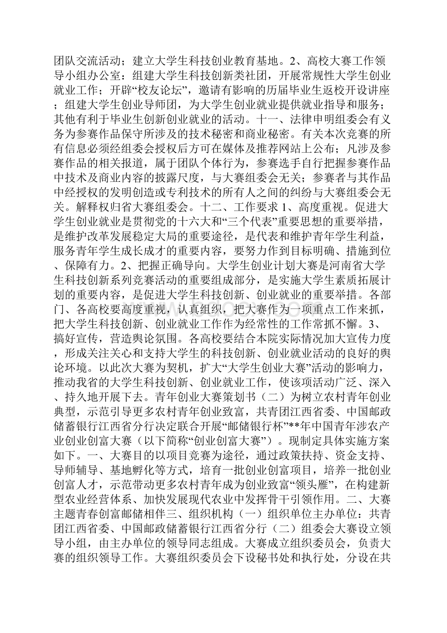 大学院校青年创业大赛策划书.docx_第3页