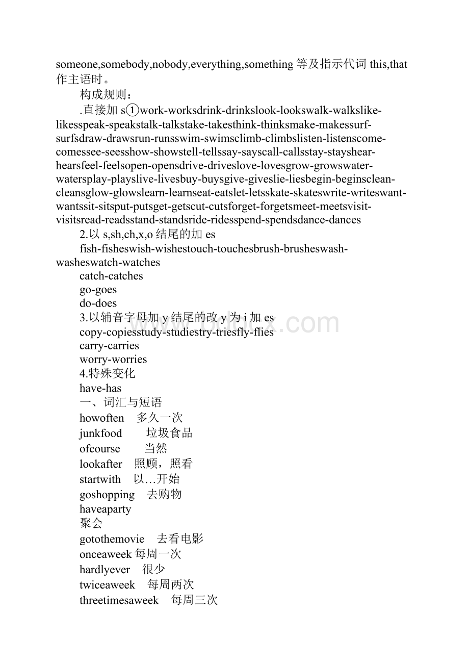 鲁教版七年级英语上册Unit4复习资料.docx_第3页