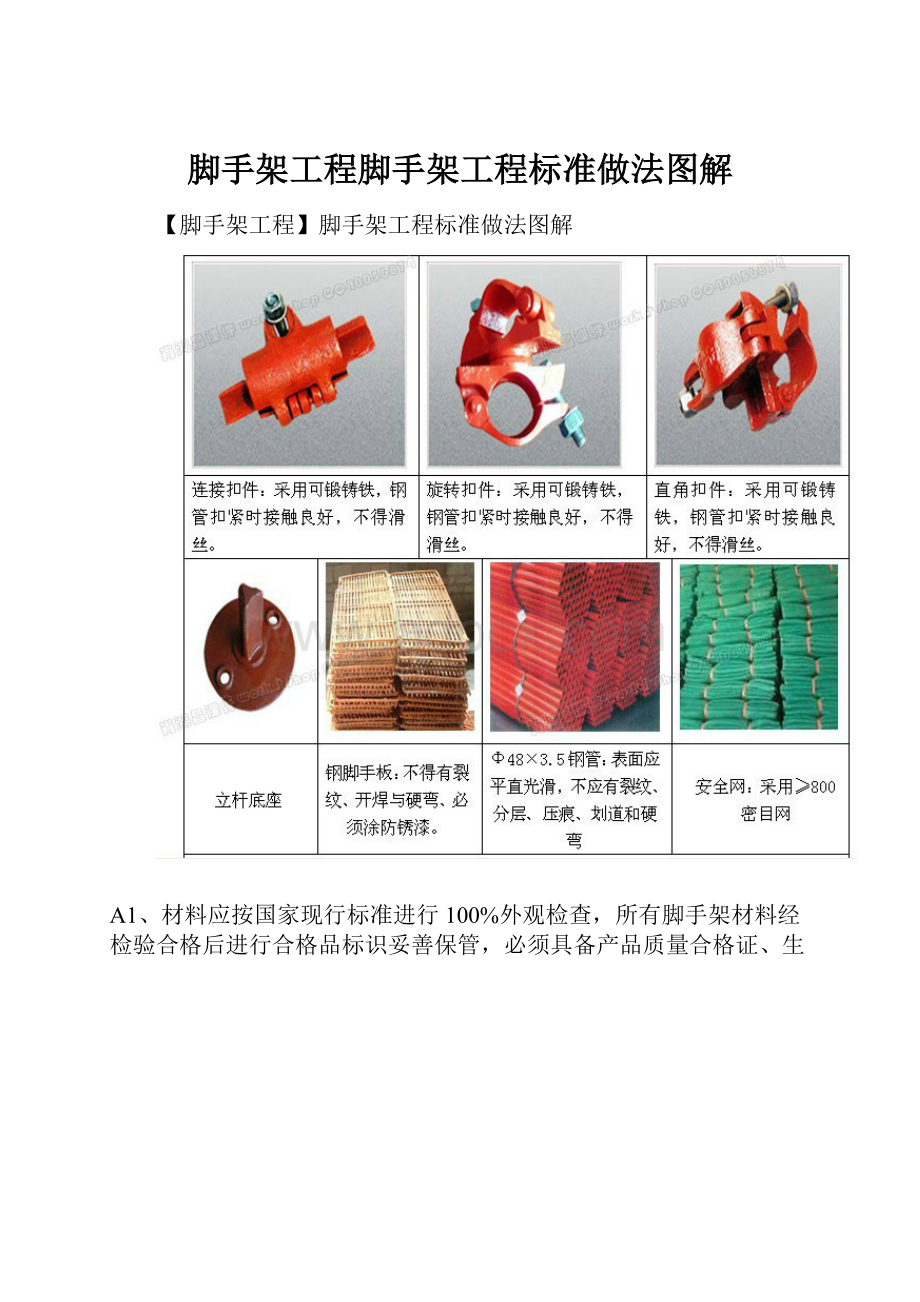 脚手架工程脚手架工程标准做法图解.docx