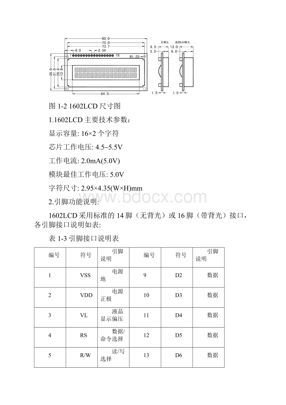 LCD1602液晶显示实验DOC.docx_第2页